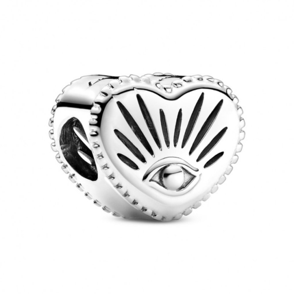 PANDORA All-seeing Eye and Heart Charm